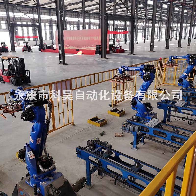 Robot palletizing line